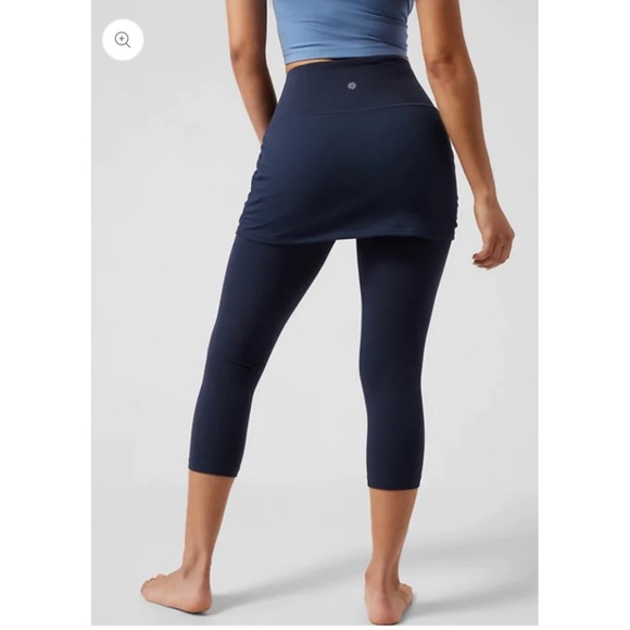 NWT Athleta ELATION 2 IN 1 CAPRI Navy $98 Womens XL - Picture 3 of 13